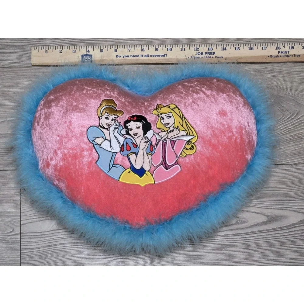 Walt Disney World Princess Heart Shaped Pillow 12